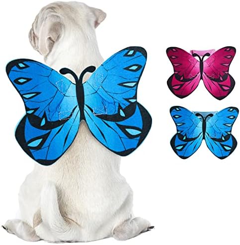 Dog Halloween Costumes Butterfly Wings Cat Dog Costume Fairy Wings Clothes by Coppthinktu