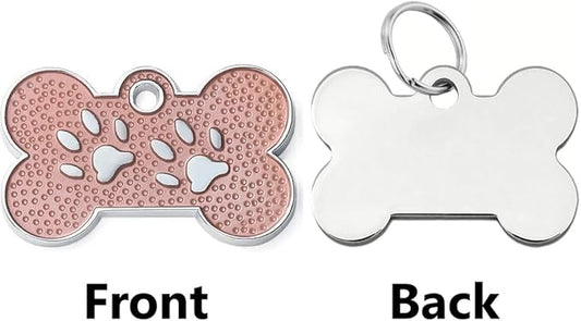 Personalized Dog Cute Paw Pet ID Tag for Pet Collar or Key Chain - cat Name tag, Personalized cat id tag, Kitten Name tag, Kitten id tag