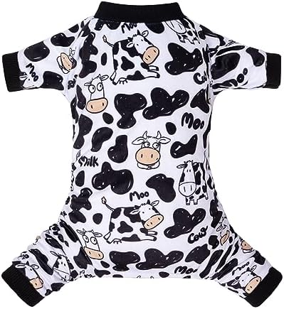 CuteBone Dog Halloween Pajamas Puppy Onesies Small Dogs Soft Pjs Coat Cat Apparel Comfy Pet Christmas Clothes Outfit Doggie Bodysuit by CuteBone