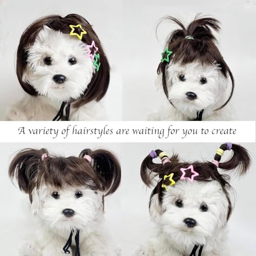 Funny Pet Wig – DIY Haircut & Adjustable Fit – Cat & Dog Costume for Halloween, Party, Photo Shoots – 3D Natural Look – Fits 5kg-50kg Pets - Image 6