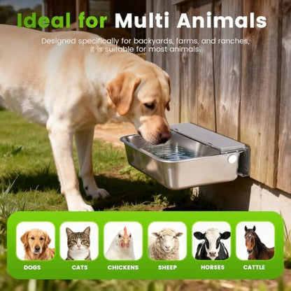 Automatic Dog Water Bowl Dispenser 3Gal Hanging Auto Filling Pet Waterer