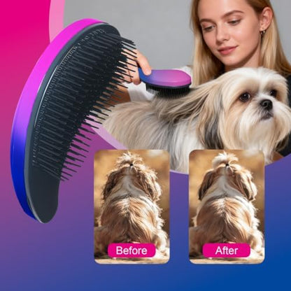 Small Dog Brush, Skin-friendly Soft Bristles (Gradient Color) - Image 5