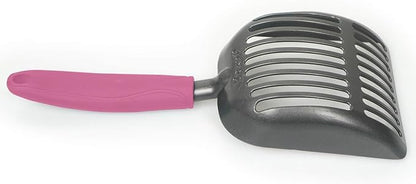Cat Litter Scoop, Kitty Metal Scooper, Aluminum Alloy Sifter, Kitten Pooper Lifter, Deep Shovel, Long Handle, Poop Sifting, Durable, Heavy Duty, for Litter Box