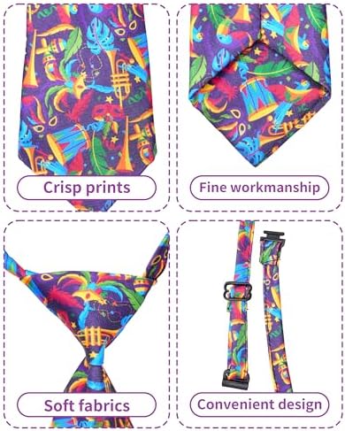 PET SHOW 10 Pack Mardi Gras Dog Ties Neckties XL for Extra Large Dogs - Image 2