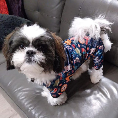 CuteBone Small Dogs Outfit Soft Puppy Onesies Pjs Dog Pajamas Pet Coat Cat Apparel Comfy Doggie Jumpsuit Bodysuit for All Seasons P75L - Image 5