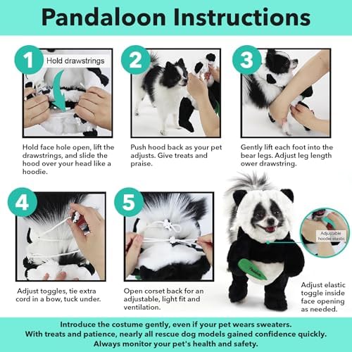 Pandaloon Dog Halloween Costume - As Seen on Shark Tank - Patented - Funny Costume with Arms for Small and Medium Dogs and Cats (Teddy Bear, Size 4(20-23 in Height at TOP of Head,Girth<27 in)) - Image 6