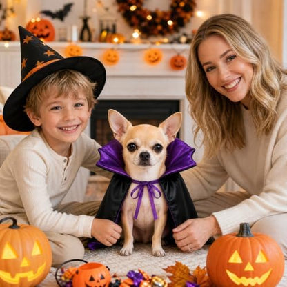 Dog Halloween Costumes for Small Medium Dogs Cats Upgraded, Funny Small Dog Devil Costumes for Trick-or-Treating, Cosplay, Parties, Photo Shoots Adjustable 10-20 Inches(Purple) - Image 6