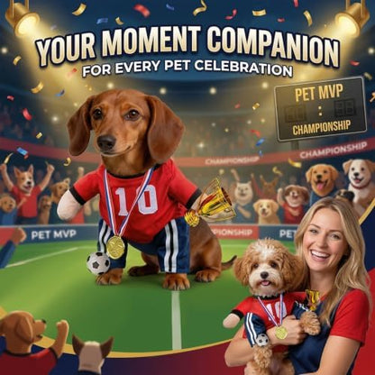 T2Y Dog Soccer Costume -Standing Pet Outfit for Large Dogs(X-L) - Image 5