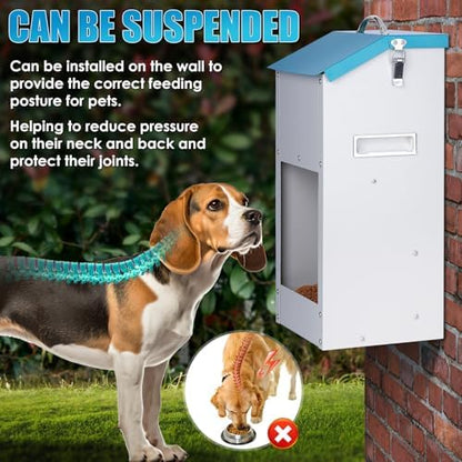 Automatic Cat Feeder Outdoor 59cups/14L Automatic Dog Feeder