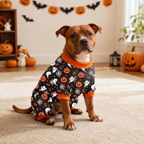 Dog Halloween Pajamas for Small Medium Dog Halloween Pjs Dog Onesie Cute Soft Breathable Puppy Pet Stretchy Dogs Recovery Suit for Boy Girl-S - Image 4