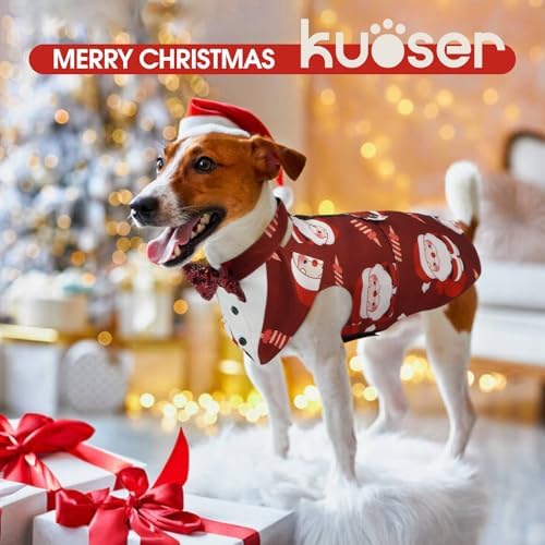 Kuoser Dog Tuxedo, Dog Suit and Bandana Set, Dogs Costume with D-Ring - Image 3