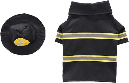 Firefighter Dog Costume Halloween Pet Fireman Halloween Cosplay Costumes - Image 6