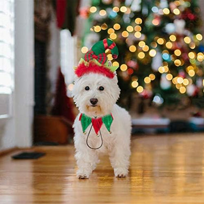 PAWCHIE Elf Christmas Hat Set - Dog & Cat Costume, Small Size - Image 7