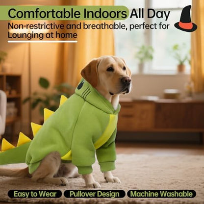 QBLEEV Dog Dinosaur Costume, Dog Halloween Costume with Hoodie - Image 6