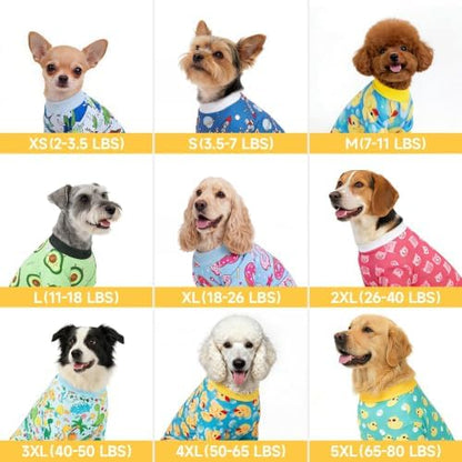 XPUDAC 4 Pack Dog Pajamas for Small Dogs, Cute Puppy Clothes with Drawstring Adjustable, Stretchy Soft Dogs Pjs Onesie Shed Defender Doggie Suit Pet Clothes Girl Outfit, XL - Image 4