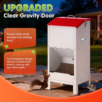 25 Lbs Automatic Dog Feeder for Large Dogs, with Elevated Stand