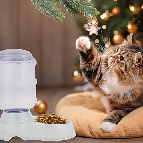 Ipetboom Automatic Pet Feeder, Dog Cat Dry Food Dispenser, Plastic, Multiple Pets