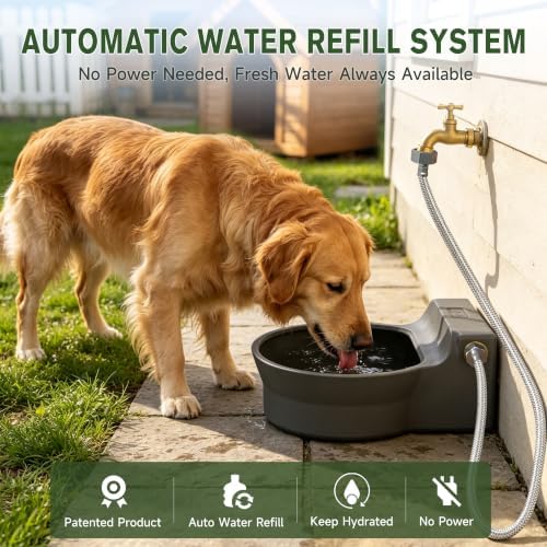 Automatic Dog Water Dispenser, Auto Fill Dog Water Bowl Dispenser