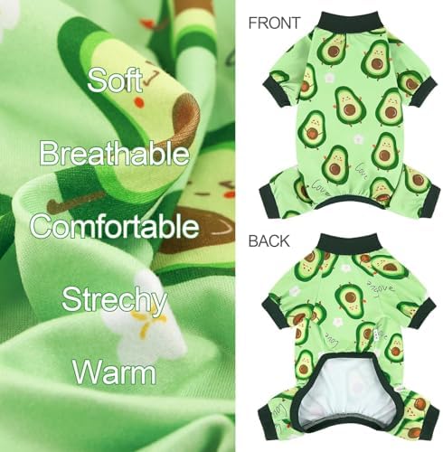 XPUDAC Dog Pajamas for Small Medium Dogs Girl Boy Cute Comfy Puppy Pjs Doggie Clothes Cat Pet Jammies Outfit, 213-M - Image 6