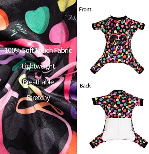 CuteBone Small Dogs Outfit Soft Puppy Onesies Pjs Dog Pajamas Pet Coat Cat Apparel Comfy Doggie Jumpsuit Bodysuit for All Seasons - Image 3