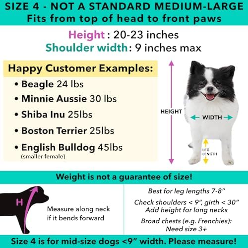 Pandaloon Dog Halloween Costume - As Seen on Shark Tank - Patented - Funny Costume with Arms for Small and Medium Dogs and Cats (Panda, Size 4(20-23 in Height at TOP of Head,Girth<27 in)) - Image 4