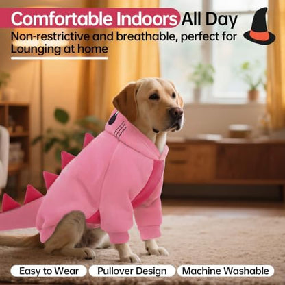 QBLEEV Dog Dinosaur Costume, Dog Halloween Costume with Hoodie - Image 6