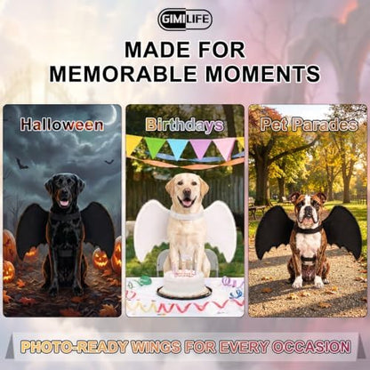 Gimilife Dog Wings Costume, Dog Halloween Costumes - Image 5