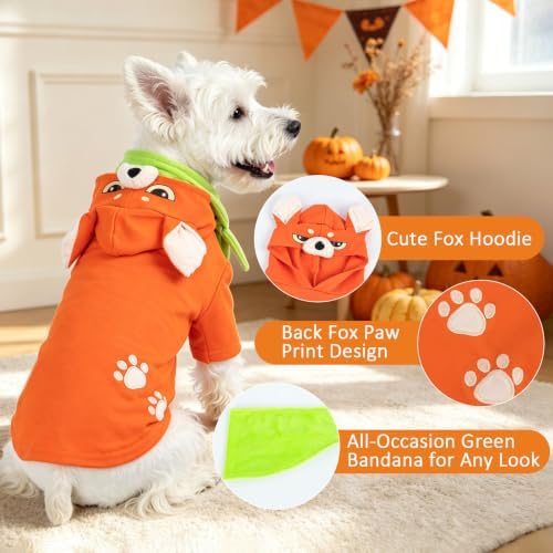 Hotumn Orange Fox Dog Halloween Costume for Medium Pets (X-Large) - Image 3