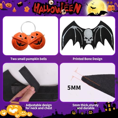 Halloween Dog bat Wing Costumes M，pet Costumes for Halloween Party - Image 4