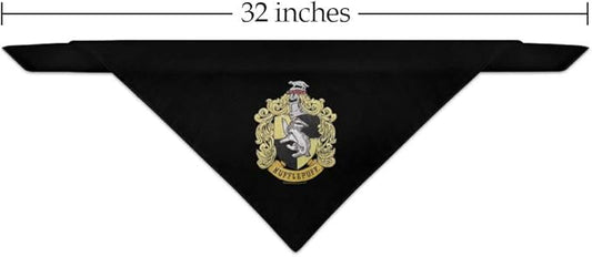 GRAPHICS & MORE Harry Potter Hufflepuff Painted Crest Dog Pet Bandana