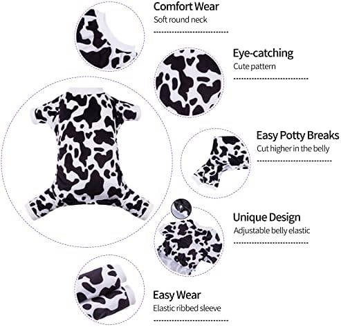 CuteBone Dog Pajamas Costumes Fleece Pet Clothes Puppy Onesie Winter Holiday Cute Cat Jammies Keep Your Pet Warm in the Cold Weather P222L - Image 2