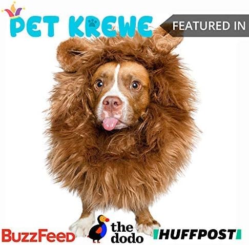Lion Mane Costume and Big Dog Lion Mane Wig - Large Dog Costumes by Pet Krewe - Image 4