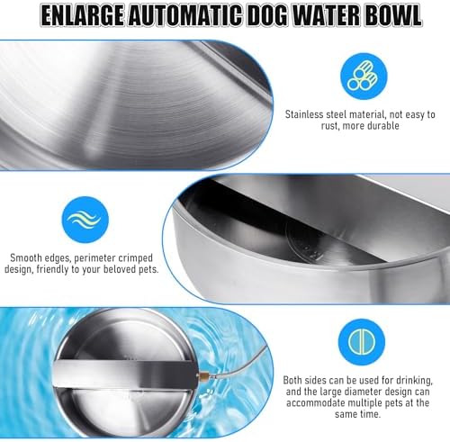 Automatic Dog Water Bowl Dispenser Large Breed| Auto Fill| High Capacity