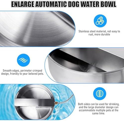 Automatic Dog Water Bowl Dispenser Large Breed| Auto Fill| High Capacity