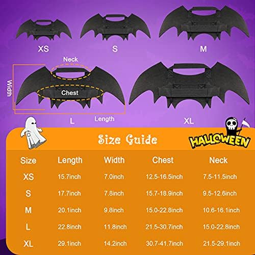 Rypet Cat Bat Costume XS, Cat Bat Wings, Dog Bat Costume Halloween Cosplay - Image 3