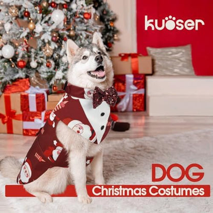 Kuoser Dog Tuxedo, Dog Suit and Bandana Set, Dogs Costume with D-Ring - Image 5