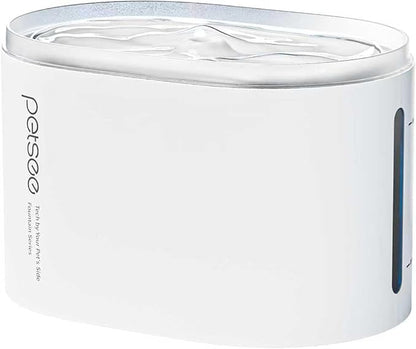 Automatic Pet Water Fountain 2.5L Capacity Water Dispenser, Ultra-Quiet Pump, Multi-Filtration System, BPA-Free Material for Cats, Easy to Clean and Assemble S1 Lite White