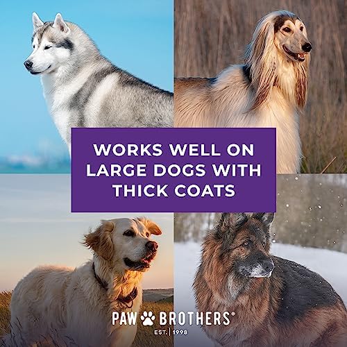 Paw Brothers Professional Grade Extra Long Slicker Brush - Ergonomic Handle, Removes Loose Undercoat and Tangles for Dogs - Image 6