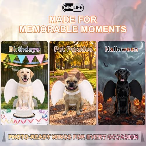 Gimilife Dog Wings Costume, Dog Halloween Costumes - Image 5