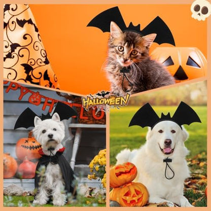 Vivifying Halloween Dog Bat Wing Headband 1 Pack, Adjustable, Black - Image 4