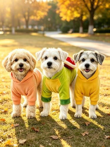 Dog Dinosaur Halloween Costumes Fleece Pet Hoodies, Green M - Image 2