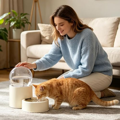 Automatic Pet Feeder Auto Dog Watering Dispenser