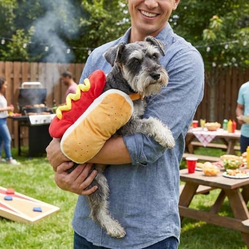 Dog Hot Dog Costume - Dog Halloween Cosplay Costumes for Medium Dogs Cats Pets - Image 7
