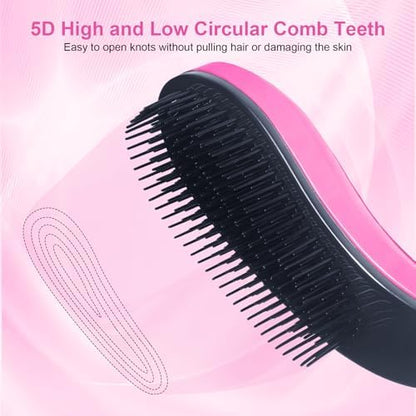 Small Dog Brush, Skin-friendly Soft Bristles (Pink) - Image 4
