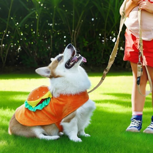 Huhumy Halloween Dog Costume Hamburger Outfit Medium Large Dogs Party,M-L - Image 6