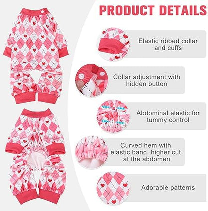 BEAUTYZOO Dog Valentines Outfit, Soft Fleece Puppy Sweater for X-Small Dogs - Image 4