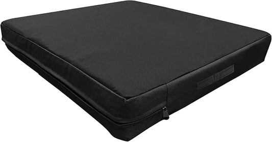 Dog Bed Cover Replacement Washable. 53 L x 42 W x 5 H inches Washable Removable Orthopedic, Cooling Gel and Memory Foam Pet Bed Protector, Cover only (Black)