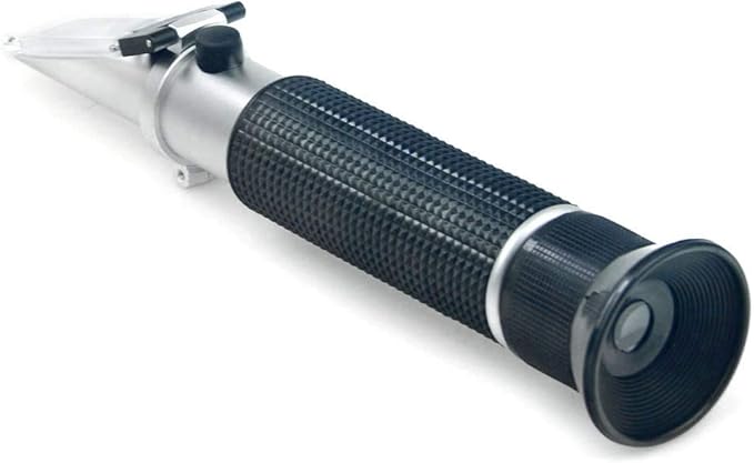 Agriculture Solutions Salinity Refractometer for Seawater and Marine Fishkeeping Aquarium 0-100 PPT with Automatic Temperature Compensation