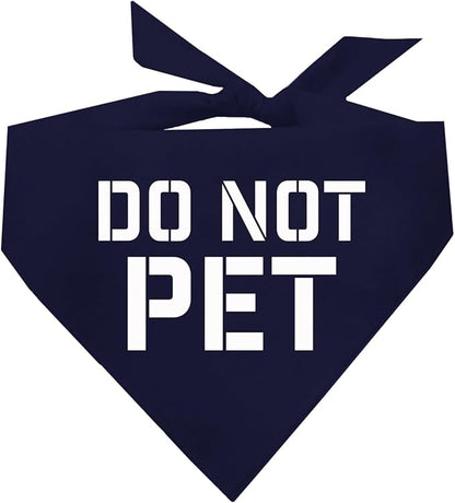 Do Not Pet Dog Bandana (Navy, OS 157)