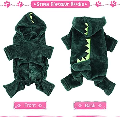 Queekay 2pcs Dinosaur and Pink Pig Pet Costume Halloween Clothes, XX-Large - Image 4
